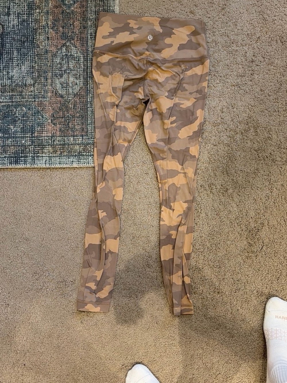 lululemon athletica Brown and Tan Camo Leggings
